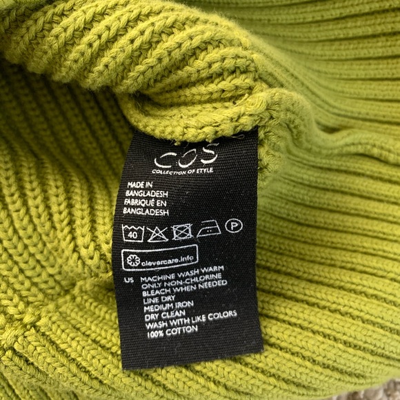 cos green knit jumper size xs - Picture 6 of 7
